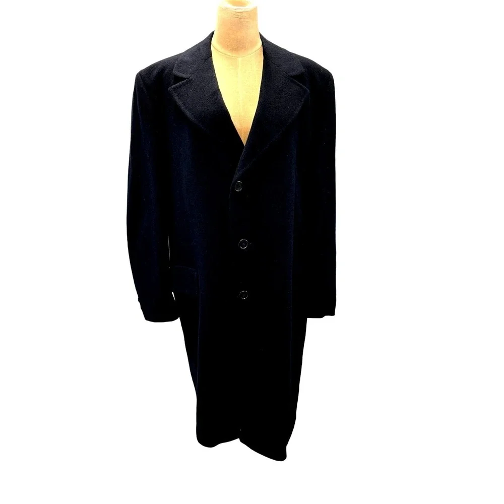 100% PURE MONGOLIAN CASHMERE, Beautiful, Long Trench Coat, Small Spot PLZ READ!!
